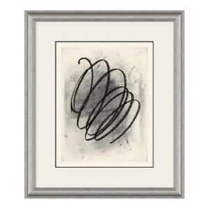 Black Swirl No. 4 Framed Art Print