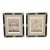 Pair 20th C Frames French Lithographs of Porcelain Vases For Sale