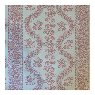 Sister Parish Pink Dolly Cotton Fabric- 14 Yards For Sale