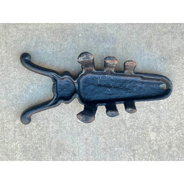 Vintage Cast Iron Beetle Boot Jack For Sale - Image 10 of 12