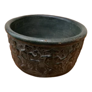 Mid 20th Century Original Ceramic Terracotta Bowl Mythology’s Greece Gods Stamped