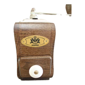 Early 20th Century German "Zassenhaus" Carved Wood, Coffee Grinder