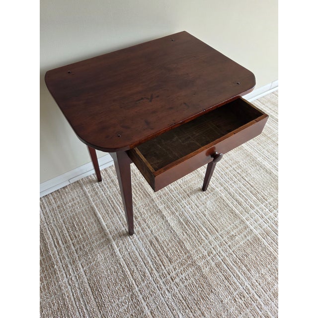 American Early 20th Century American Country Primitive Single Drawer Side Table For Sale - Image 3 of 7