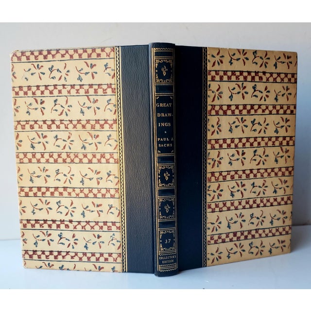 Blue 1951 Pocket Book of Great Drawings by Paul J. Sachs For Sale - Image 8 of 15