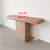 Vintage 1980s Postmodern Console Table | Bullnose Pedestal Table | Memphis Style Entryway Table For Sale - Image 11 of 12