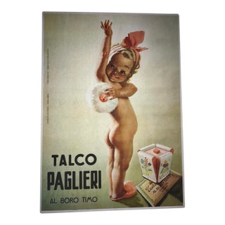 Vintage Talco Paglieri Al Boro Timo Poster For Sale