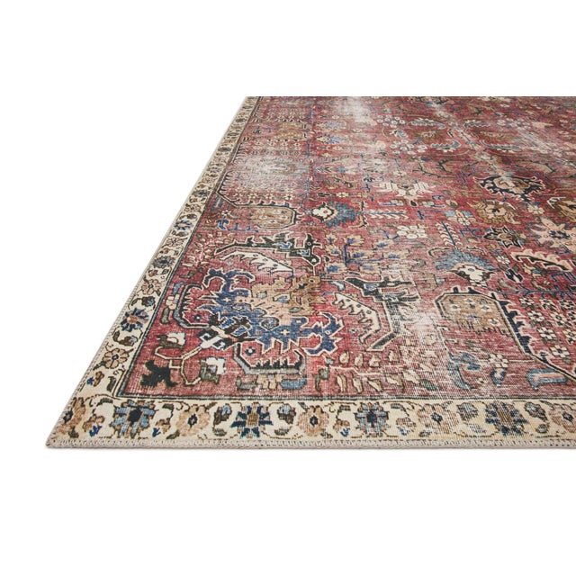 Traditional Chris Loves Julia x Loloi Jules Merlot / Multi 9'-6" x 14' Area Rug For Sale - Image 3 of 5