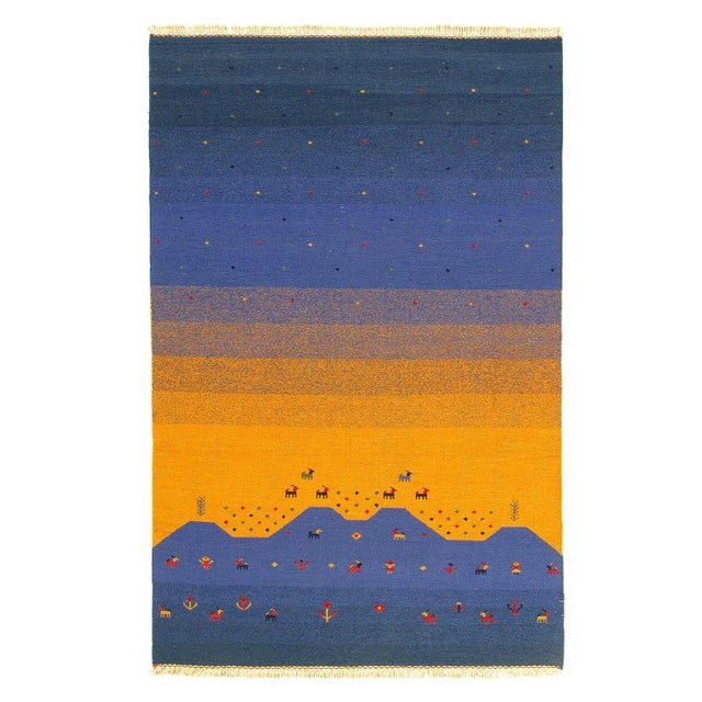 2020s 2020s Flat Weave Hand Knotted Sumak For Sale - Image 5 of 5