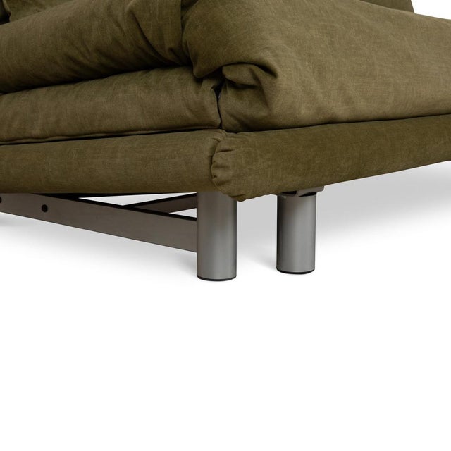 Textile Multy Fabric Three-Seater Green Sofa with Manual Sleeping Function from Ligne Roset For Sale - Image 7 of 12