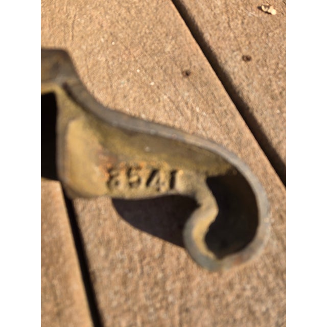 Vintage Cast Iron Andirons For Sale - Image 9 of 9