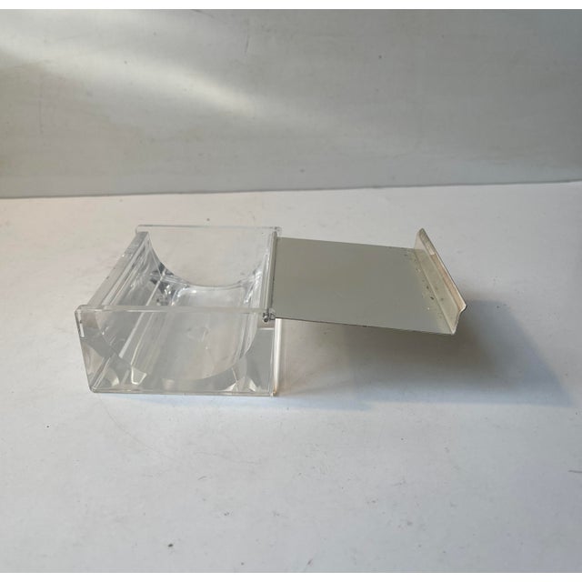 Art Deco Revival Acrylic Glass Box from WMF Germany, 1970s For Sale - Image 4 of 10