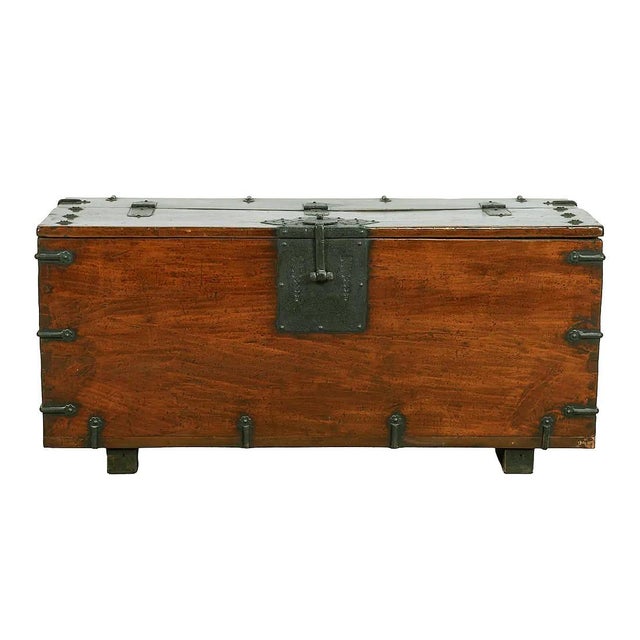 Early 19th Century Large Superb Antique Korean Ton-Kwe Chest with Iron Hardware For Sale - Image 5 of 18