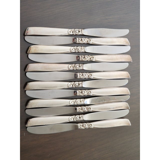 1950s 1950s Service for 12 Plus Hostess and Completer Oneida South Seas Community Silver Plated Flatware Set - 96 Pieces For Sale - Image 5 of 18