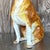 Mid 20th Century Vintage Boho Italian Glazed Ceramic Boxer For Sale - Image 5 of 13