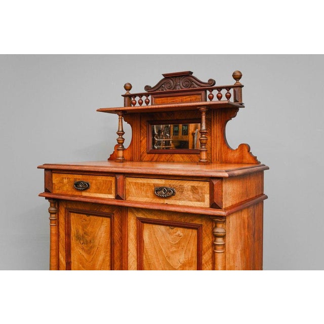 Gründerzeit Vertiko with Walnut Top, Late 19th Century For Sale - Image 17 of 18