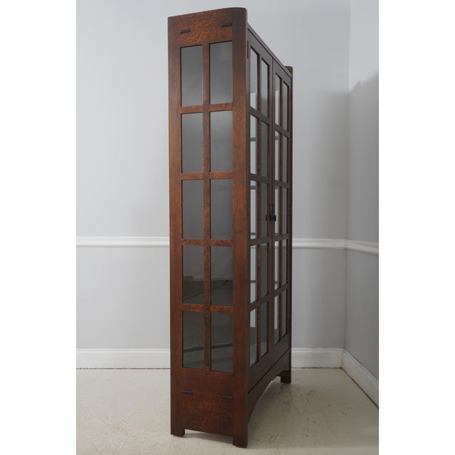 Age: C. 2000 Details: Finish no.31 High Quality Construction Lighted Interior Solid Oak Arts & Crafts Style See Other...