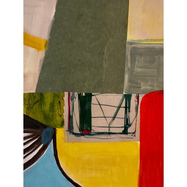 Framed Original Contemporary Abstract Mixed Media Art by Michael Sanchez For Sale - Image 4 of 7