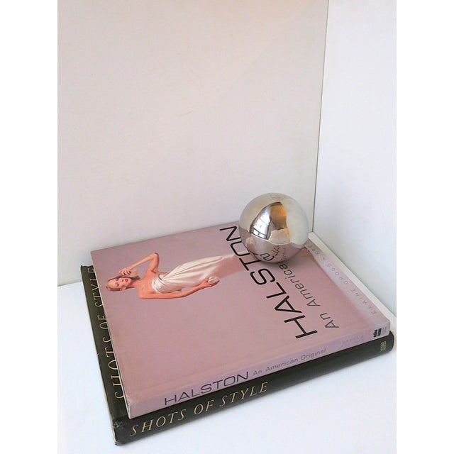 Late 20th Century Chrome Sphere, Postmodern Decorative Object, Circa Late-20th Century For Sale - Image 5 of 7