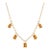 Dainty Citrine Handmade Necklace | Emerald Cut Yellow Gemstone Dangle Necklace | November Birthstone Necklace For Sale