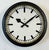 Black Industrial Black Factory Wall Clock from Siemens, 1950s For Sale - Image 8 of 17