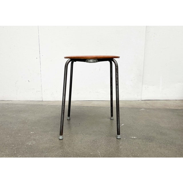 Mid-Century Modern Danish Teak Stool, 1960s For Sale - Image 13 of 18