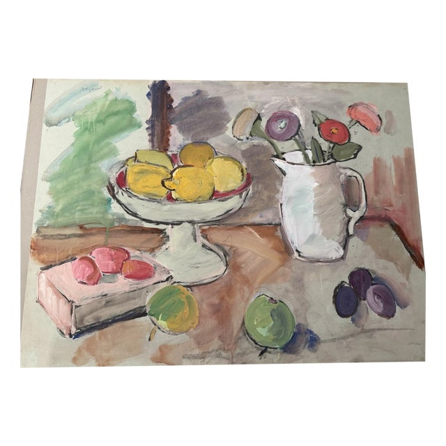 Albert Wigand, Still Life, 1920s, Watercolor For Sale