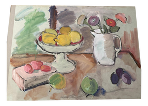 Albert Wigand, Still Life, 1920s, Watercolor