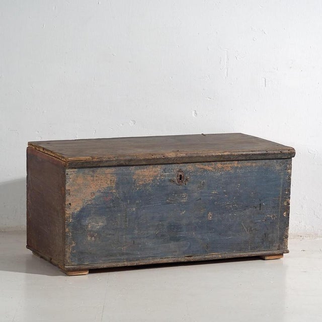 Antique Cobalt Blue Chest, 1920s For Sale - Image 17 of 17