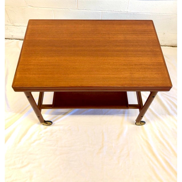 Danish Mid 20th Century Teak Cocktail Cart by Kurt Ostervig for Jason Mobler For Sale - Image 9 of 11
