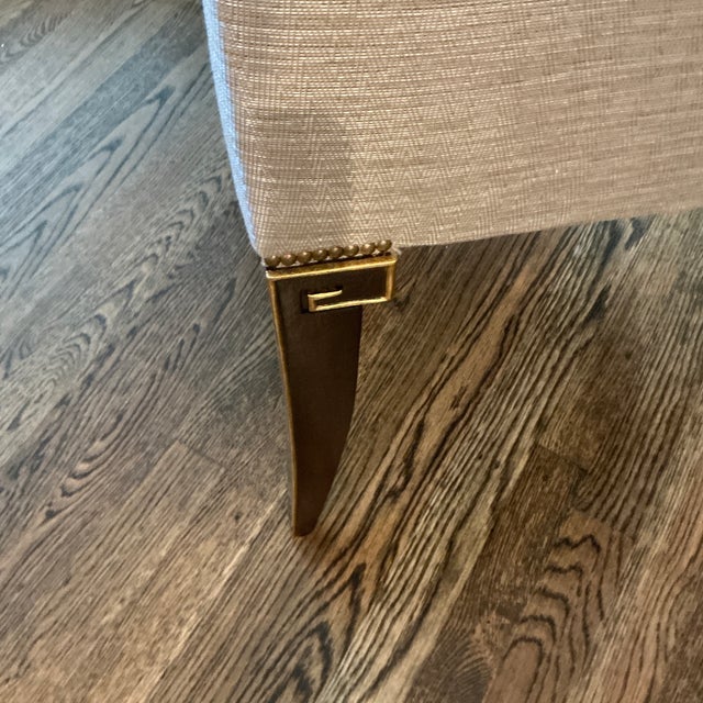 Textile Baker Furniture Thomas Pheasant Ritz Dining Leather Chairs + Two Baker Hostess Chairs - Set of 10 For Sale - Image 7 of 15