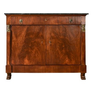 19th Century Dutch Mahogany Empire Buffet For Sale