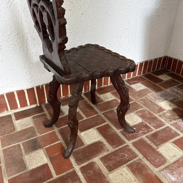 19th Century Black Forest Bavarian Hall Chair For Sale - Image 9 of 10