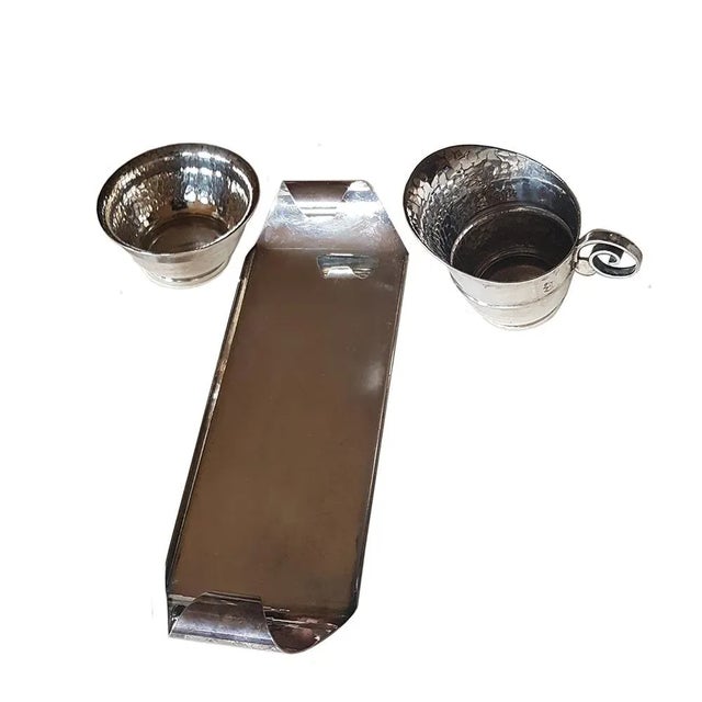 Milk and Sugar Set on Tray by Georg Nilsson for Gero, 1930s, Set of 3 For Sale - Image 5 of 8