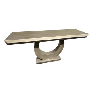 1970s Heavy Welded Steel Console Table For Sale