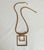 Vintage 1970s Brutalist Geometric Gold-Tone Pendant Necklace For Sale - Image 11 of 12