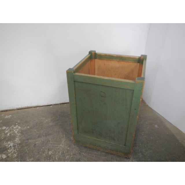Industrial Container Box with Wheels, 1960 For Sale - Image 3 of 8