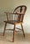 Wood Mid-Century Modern Lyre Back Windsor Elbow Armchair in Oak, 1960s For Sale - Image 7 of 13