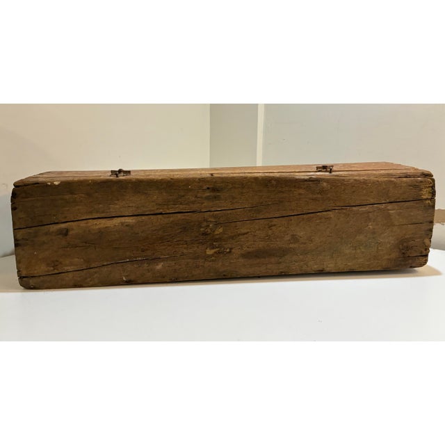 Primitive Antique Carpenter’s Tool Tote With Drawers — Rustic Farmhouse Storage Box For Sale - Image 10 of 10