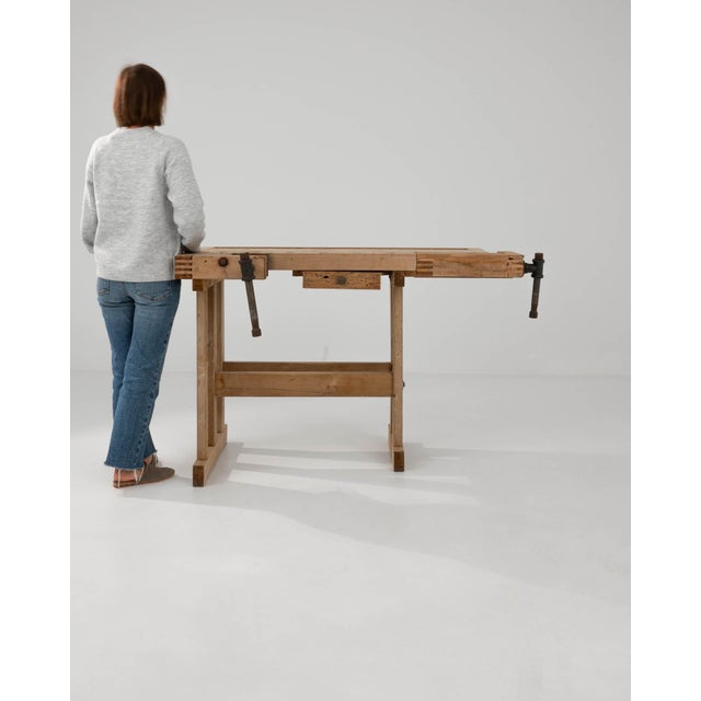 20th Century Belgian Wooden Work Table For Sale - Image 17 of 18