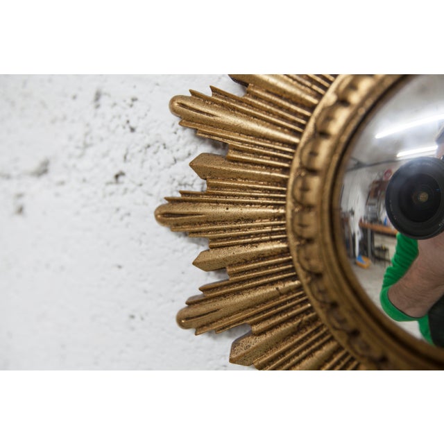 1960s Vintage Convex Witchs Eye Sunburst Mirror, 1960s For Sale - Image 5 of 18