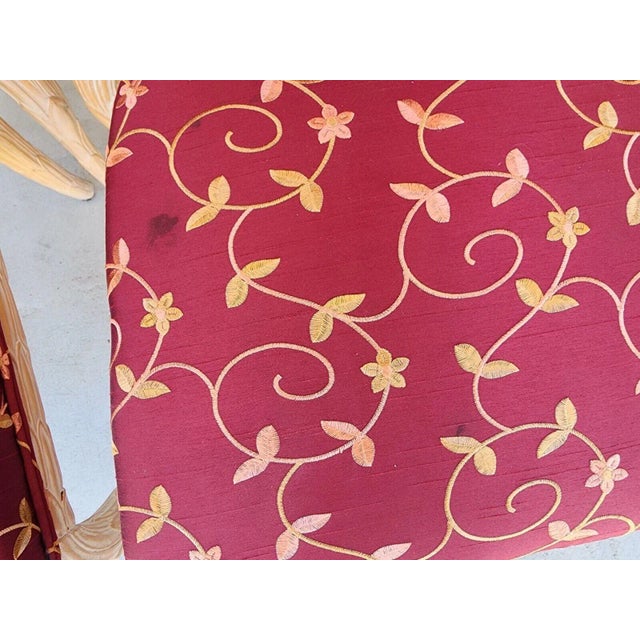 Chateau Dax Dining Chairs Faux Bois Set of 6 For Sale - Image 9 of 11