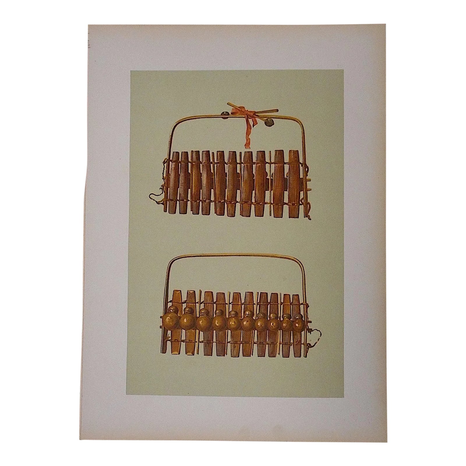 Antique LithographMusical InstrumentsMarimbaSouth Africa Chairish