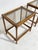Mid-Century Modern Bamboo Nightstands with Glass Top, Italy, 1960, Set of 2 For Sale - Image 3 of 12