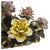 Italian Handcrafted Porcelain Rose Basket Centerpiece – Blush & Yellow Floral Sculpture For Sale - Image 13 of 15