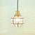 Mid-Century Glass and Brass Pendant Lights, Germany, 1970s, Set of 2 For Sale - Image 4 of 11