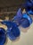 Italian Murano Butterfly Mirror in Cobalt For Sale - Image 4 of 5