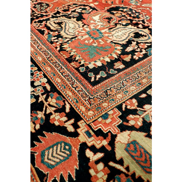 Pasargad Home Antique Ferehan Wool Area Rug-10'11" X 14' 9" , Rust For Sale - Image 4 of 7