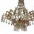 French Chandelier in White and Violet Cut Crystal For Sale - Image 4 of 5