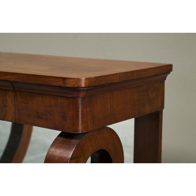 19th Century Empire Dutch Console Table with Integrated Mirror For Sale - Image 6 of 14
