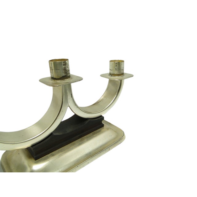 Art Deco 3-Armed Candleholder, Germany, 1950s For Sale - Image 6 of 10